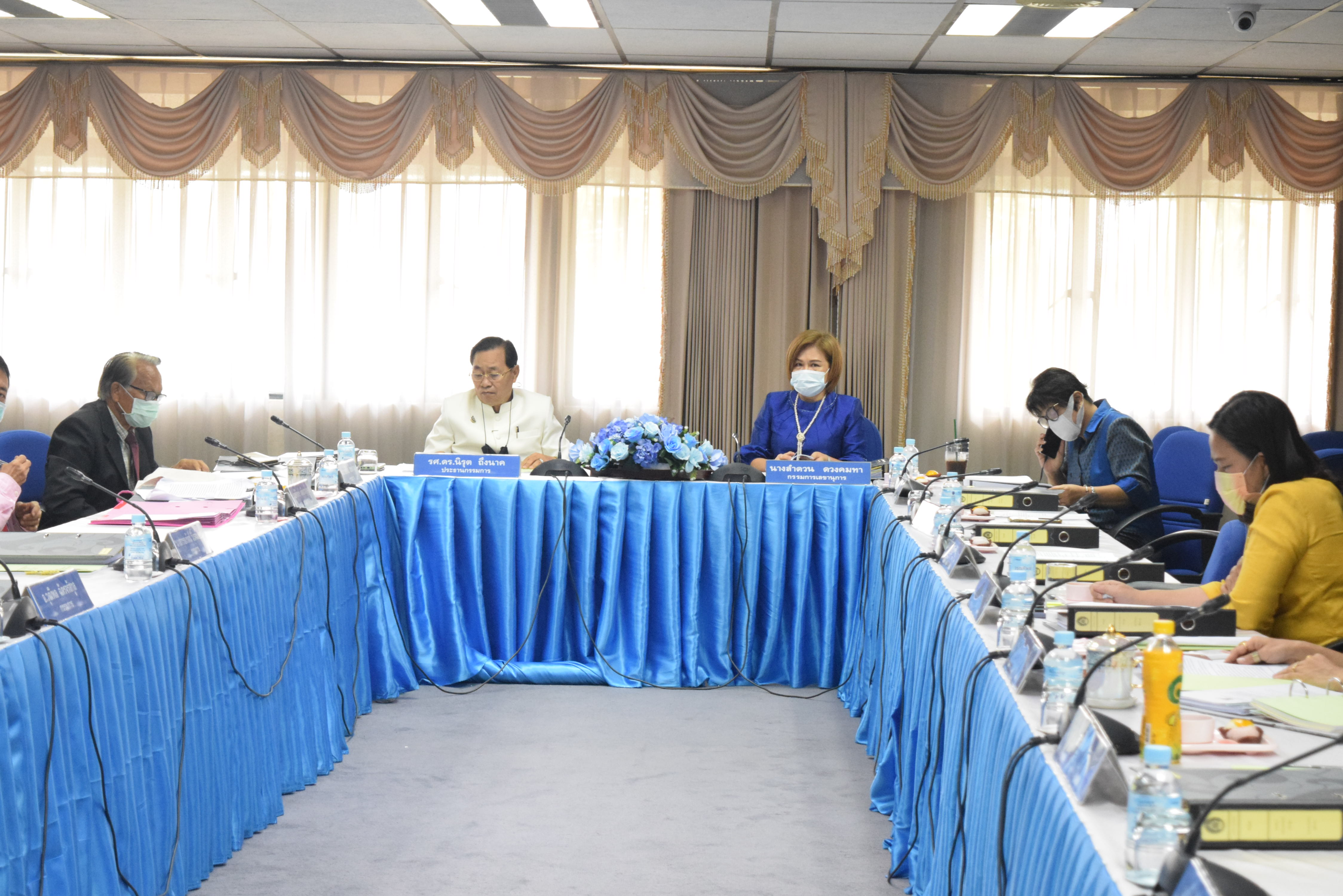 การประชุมคณะกรรมการบริหารงานบุคคล มหาวิทยาลัยราชภัฎมหาสารคาม (ก.บ.ม.) ครั้งที่ 6 / 2564