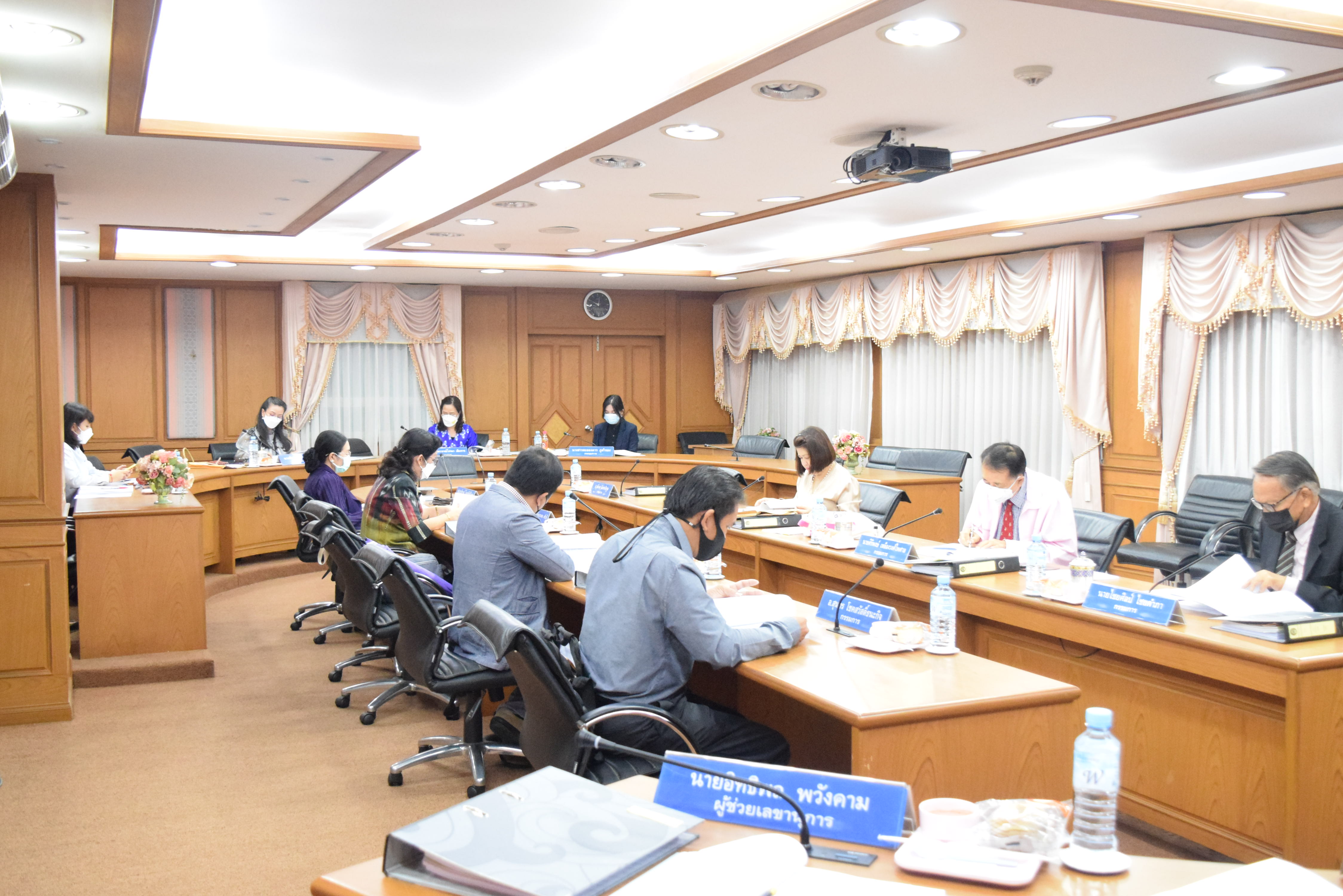 การประชุมคณะกรรมการบริหารงานบุคคล มหาวิทยาลัยราชภัฏมหาสารคาม (ก.บ.ม.)  ครั้งที่ 8/2564